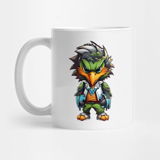 hawk cartoon gamer Mug